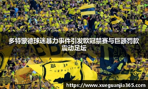 多特蒙德球迷暴力事件引发欧冠禁赛与巨额罚款震动足坛